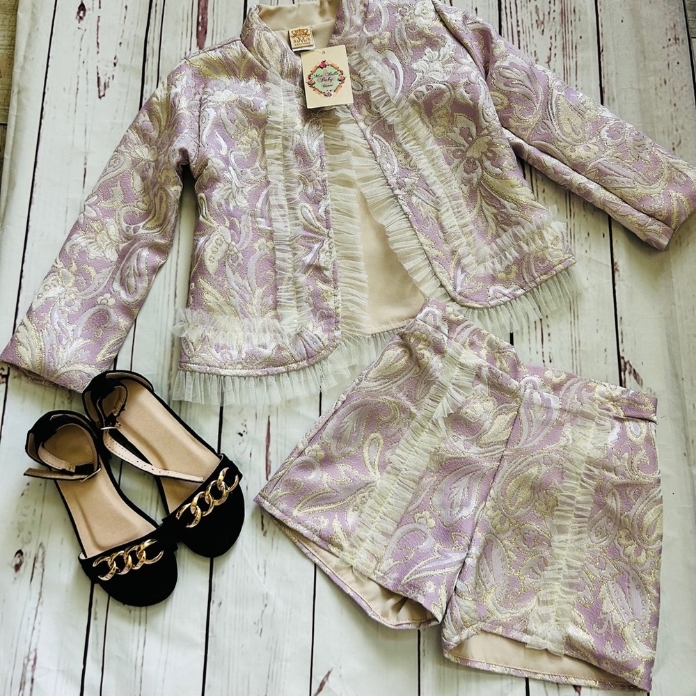 Girl’s Short Suit Set